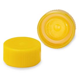 Screw Cap for Microtube, with O-Ring, Yellow