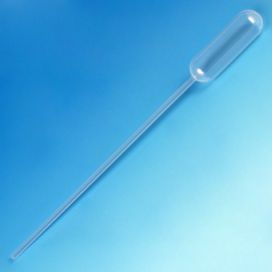 Transfer Pipet, 4.5mL, 155mm, Narrow Stem, Long, STERILE, Individually Wrapped