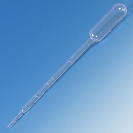 *** SAVE 57% *** Transfer Pipet, 5.0mL, Large Bulb, Graduated to 1mL, 150mm, Bulb Draw - 3.4mL, CS/5000