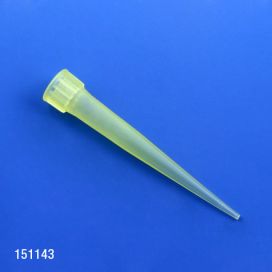 Pipette Tip, 1 - 200uL, Yellow, Eppendorf Style