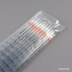 10mL, Serological Pipette, PS, Standard Tip, 345mm, STERILE, Orange Striped, 25/Pack, 10 Packs/Box