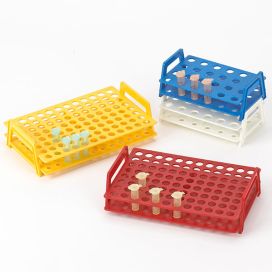 Wireless MicroTube Rack with Handles for 1.5mL and 2.0mL Microcentrifuge Tubes, 96-Place, Yellow