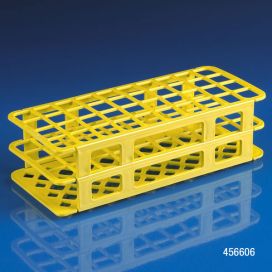 Rack, Tube, 20/21mm, 40-Place, PP, Yellow