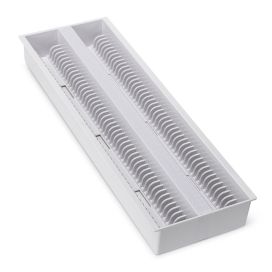 Slide Draining Tray, 100-Place for up to 200 Slides, ABS, White