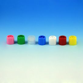 Screw Cap, for Sample Tubes with External Threads, Yellow