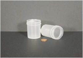 Jar, Wide Mouth, 60mL (2oz), PP, 48mm Opening, 1 5/8 x 2 5/16"   (Screw Cap Packaged Separately)