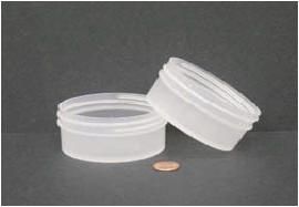 Jar, Wide Mouth, 120mL (4oz), PP, 89mm Opening, 3 3/16 x 1 3/8"   (Screw Cap Packaged Separately)