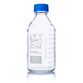 1000mL Media Bottle, Globe Glass, 10/Box