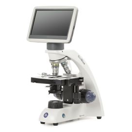 BioBlue microscope w/7 inch LCD screen, SMP 4/10/S40 objectives w/mech. stage 