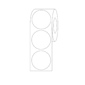 Label Rolls, Cryo, 25mm Dots, for 50mL Tubes, White