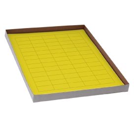 Label Sheets, Cryo, 38x19mm, for General Use, 20 Sheets, 60 Labels per Sheet, Yellow