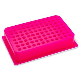 PCR Cold Work Rack, 4°C, 96 well for PCR Plates and Strips, Purple to Pink