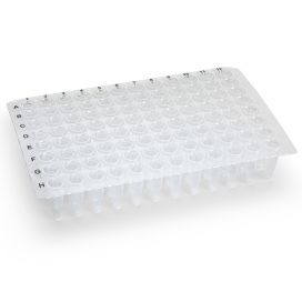 0.2mL 96-Well PCR Plate, No Skirt, Cuttable Flat Top, Clear