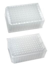 ***SAVE 55%*** Deep well plate, 96 wells, 2.0mL, STERILE, round wells, u-bottom, 5/pack, 10Packs/Case