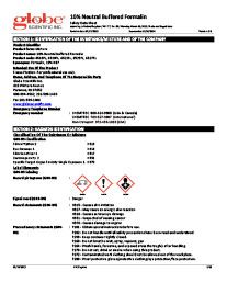 Formalin SDS